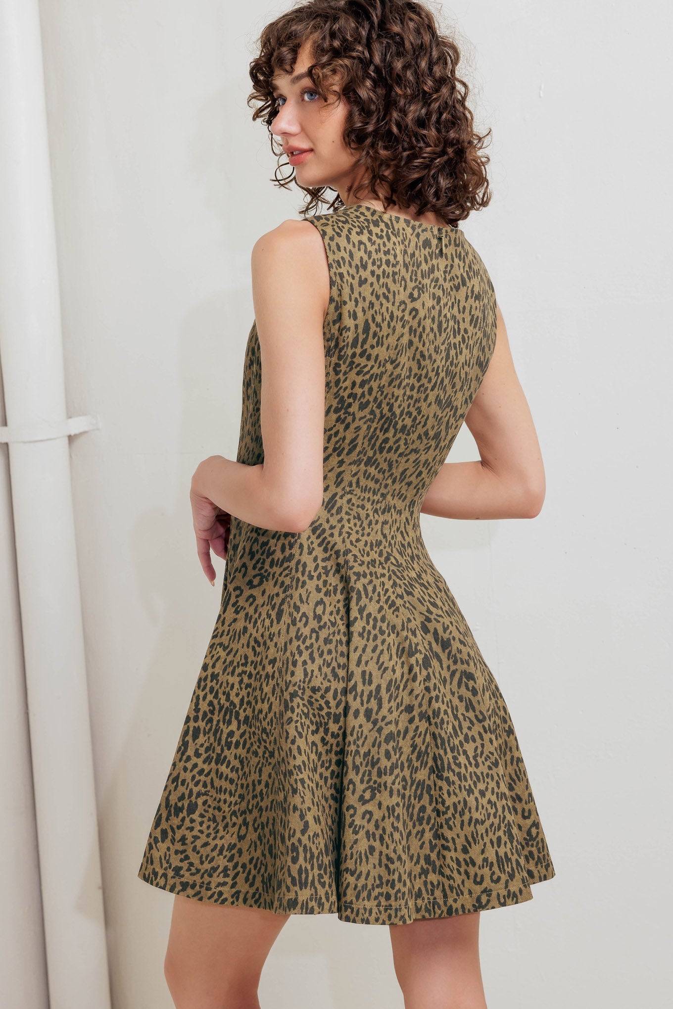 LEO LOVER LEOPARD MINI DRESS