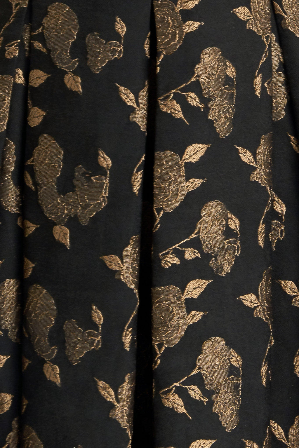 GARDEN OPERA BLACK & BROWN MIDI DRESS - FINAL SALE