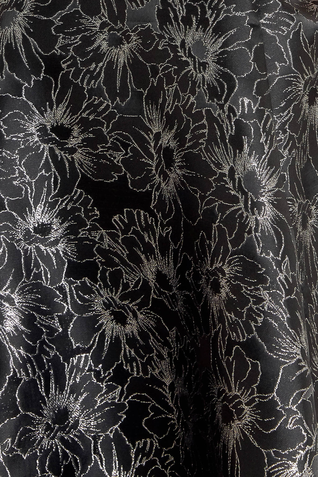 MYSTIC HOUR BLACK & SILVER JACQUARD MINI DRESS