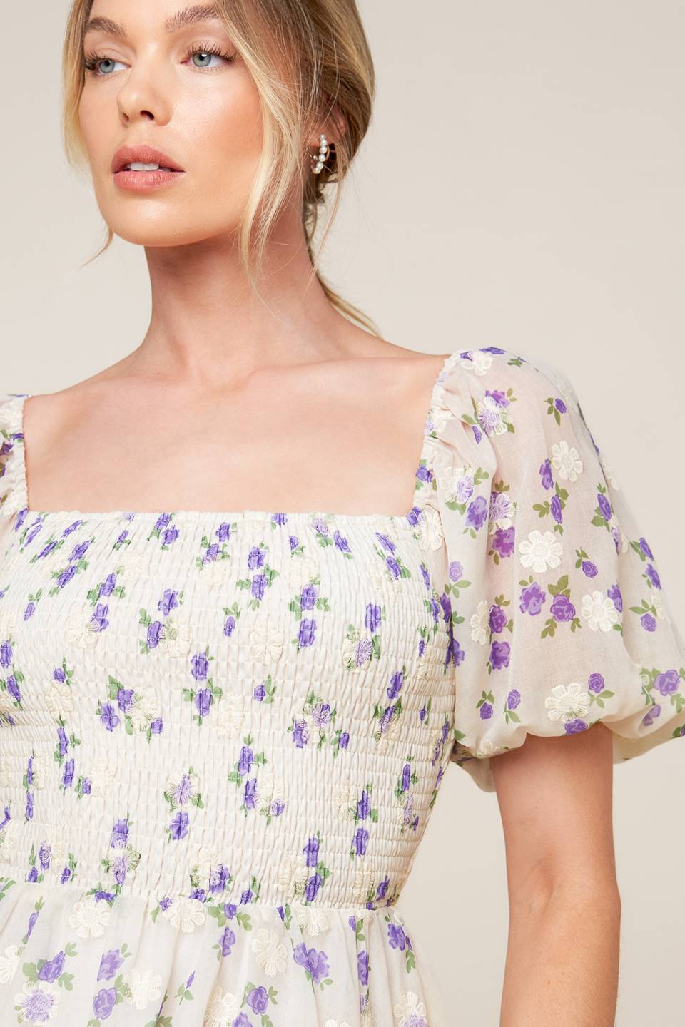 Size Small. MAKING CONNECTIONS MINI DRESS - CREAM - FINAL SALE