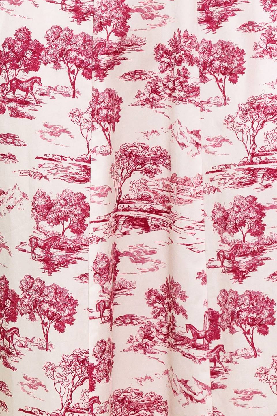 RASPBERRY ROS¨¦ TOILE MIDI DRESS - BERRY