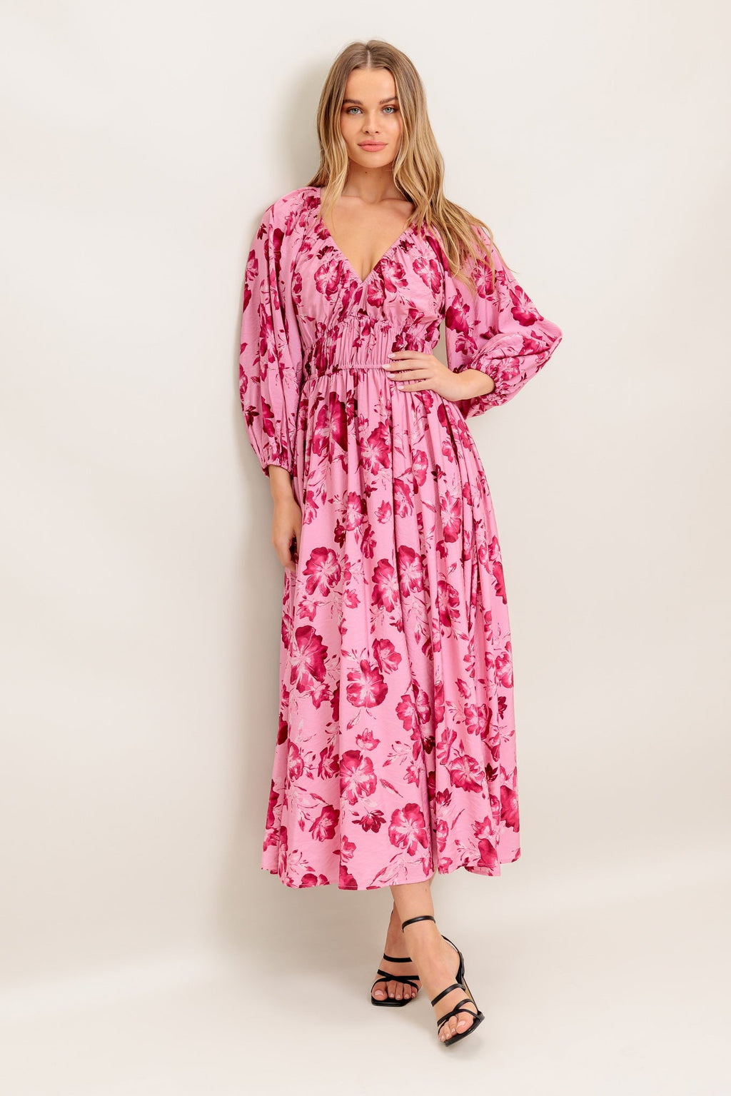 HONEY MIDI DRESS - MAUVE
