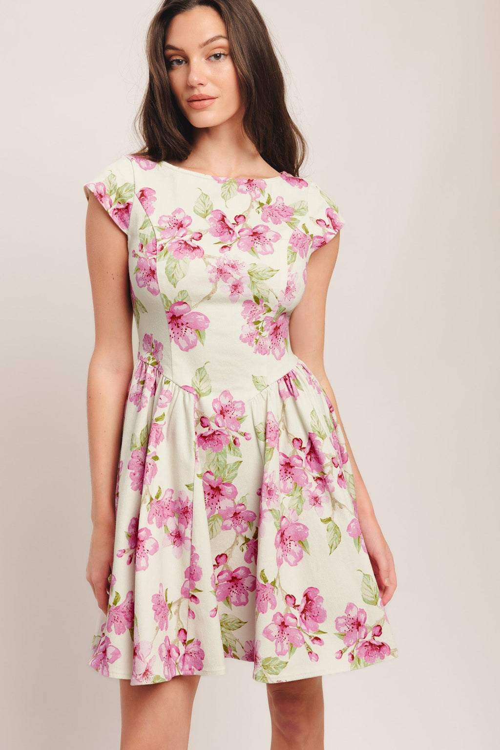 BLOSSOM BABE PINK MINI DRESS