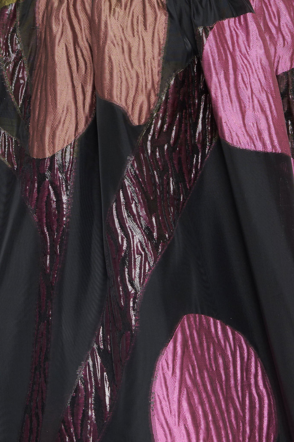 ABSTRACT ROSE BLACK MIDI DRESS - FINAL SALE