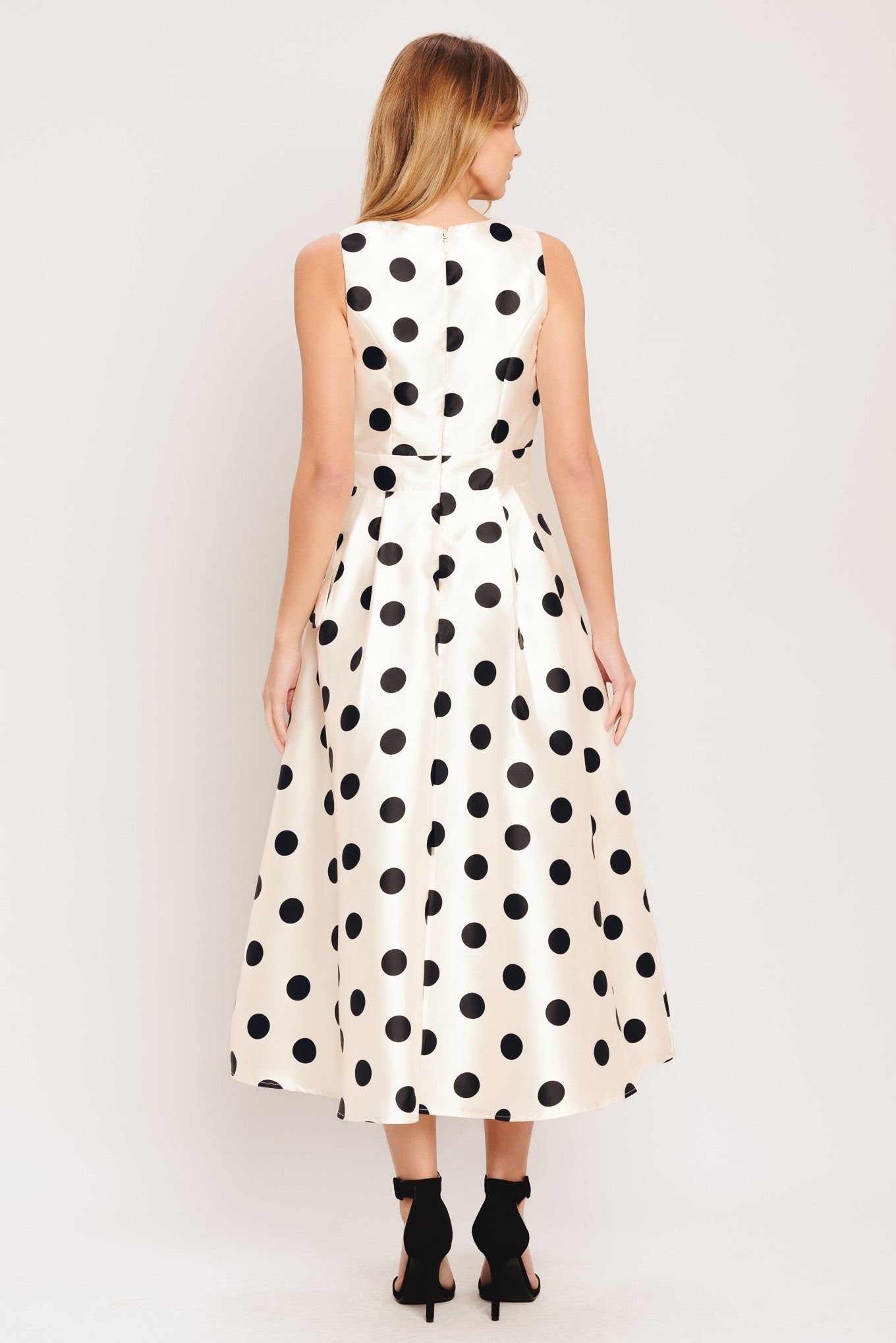 CAF¨¦ NOIR POLKA DOT MIDI DRESS - FINAL SALE