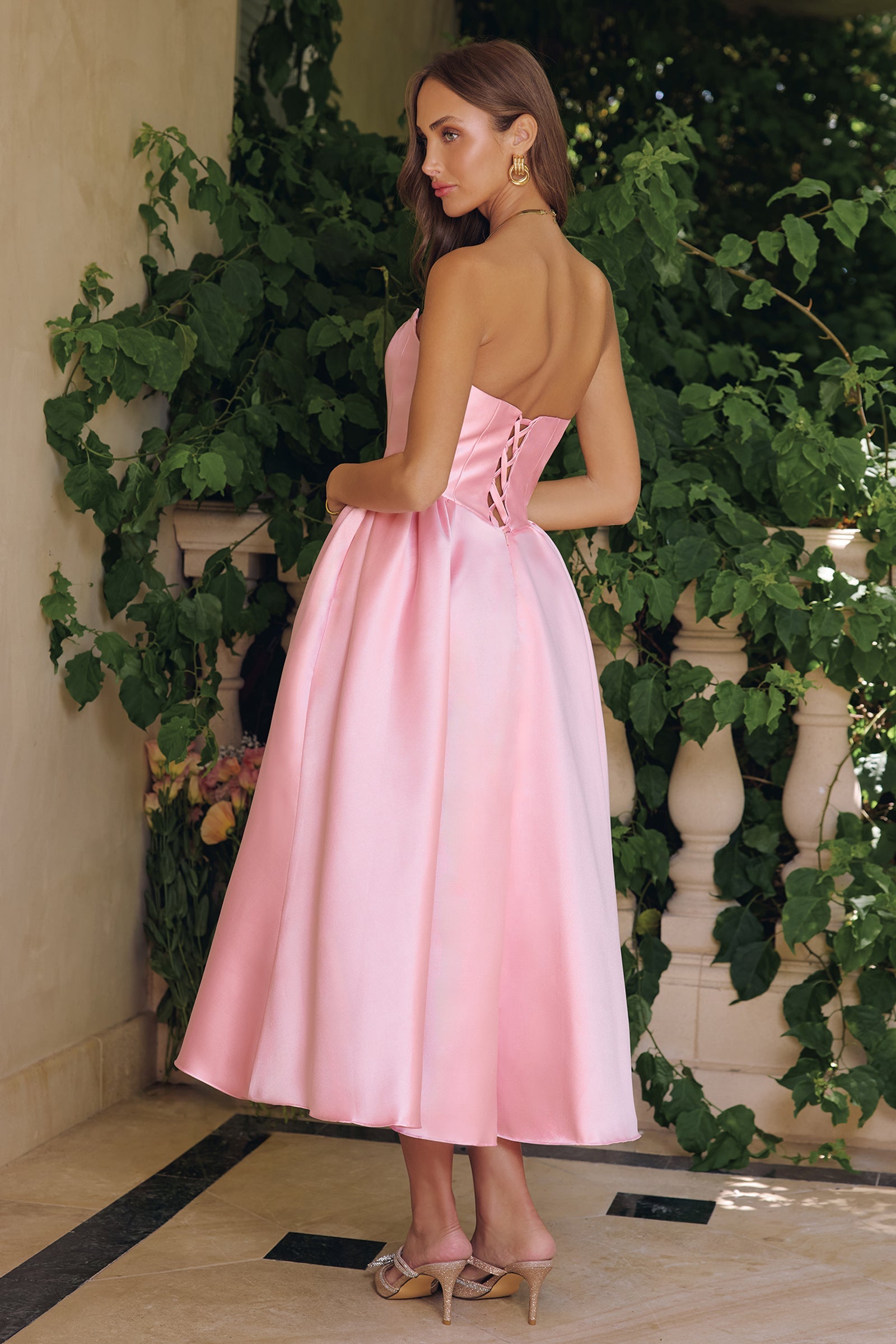Talullah Midi Dress - Mikado Cocktail Dress