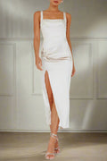 Size Small. Isadora Midi Dress - Champagne - FINAL SALE